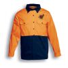 Embroidered - Bocini - Hi-Vis Cotton Twill Shirt Long Sleeve Thumbnail