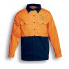 Embroidered - Bocini - Hi-Vis Cotton Twill Shirt Long Sleeve Thumbnail