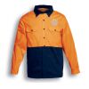 Embroidered - Bocini - Hi-Vis Cotton Twill Shirt Long Sleeve Thumbnail